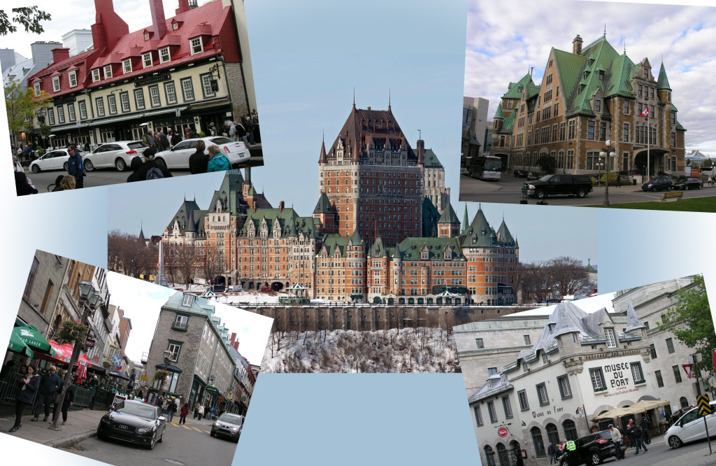 Collage of pictures from Quebec